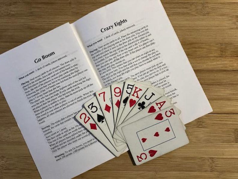 Druckbare Kartenspiel-Broschüre, Regeln für druckbare Kartenspiele, Anleitung für druckbare Kartenspiele für den Familienspielabend Bild 3