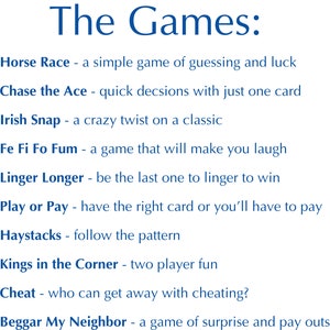 Printable Card Games for Kids, Easy Card Games for Kids, Printable Card ...