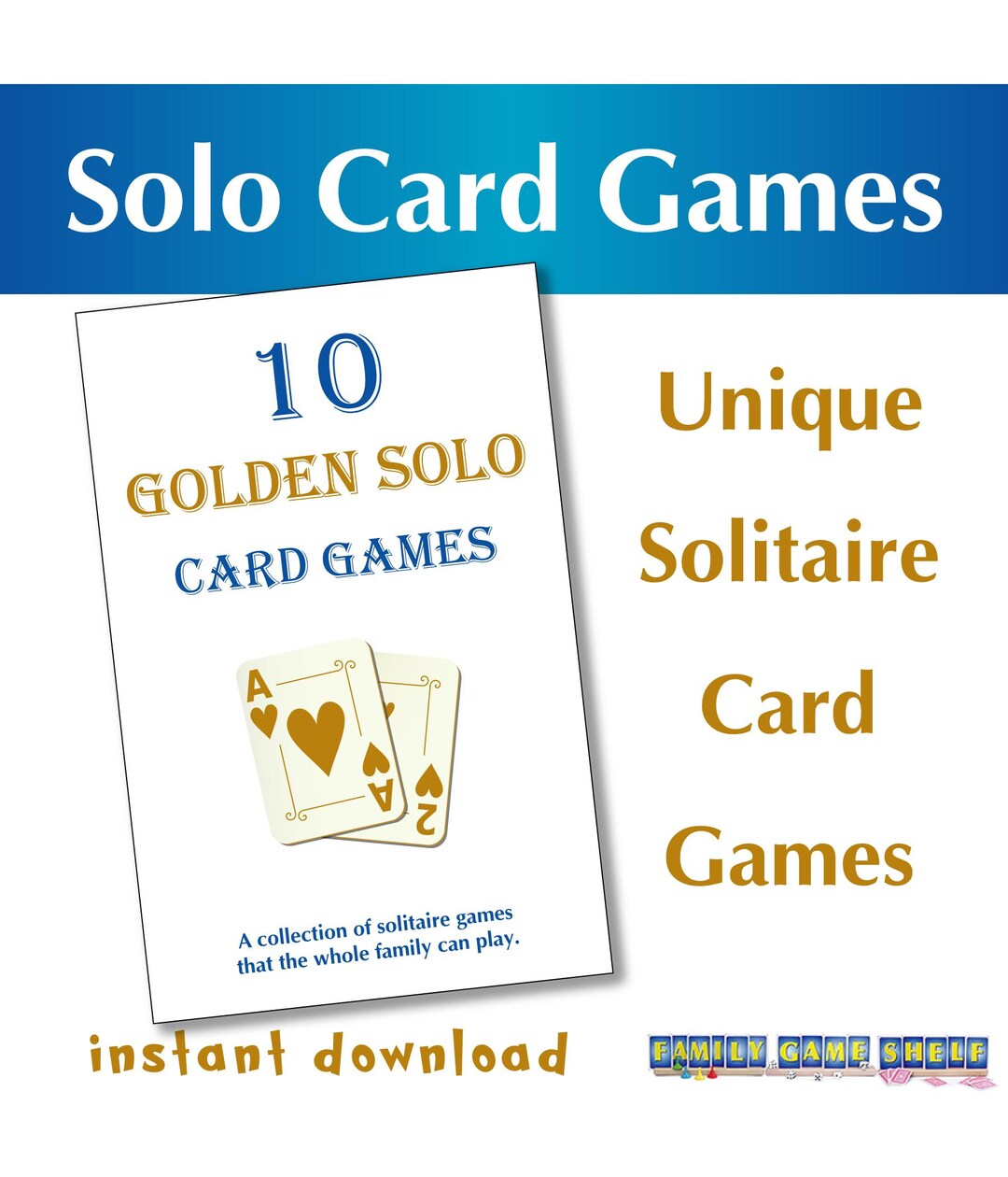 Basic Old Solitaire Instructions.pdf Solitaire Card Games for Kids, Families, Seniors Card Game Rules ...