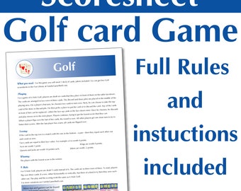 Golf Card Game Rules - How to play Golf the card game