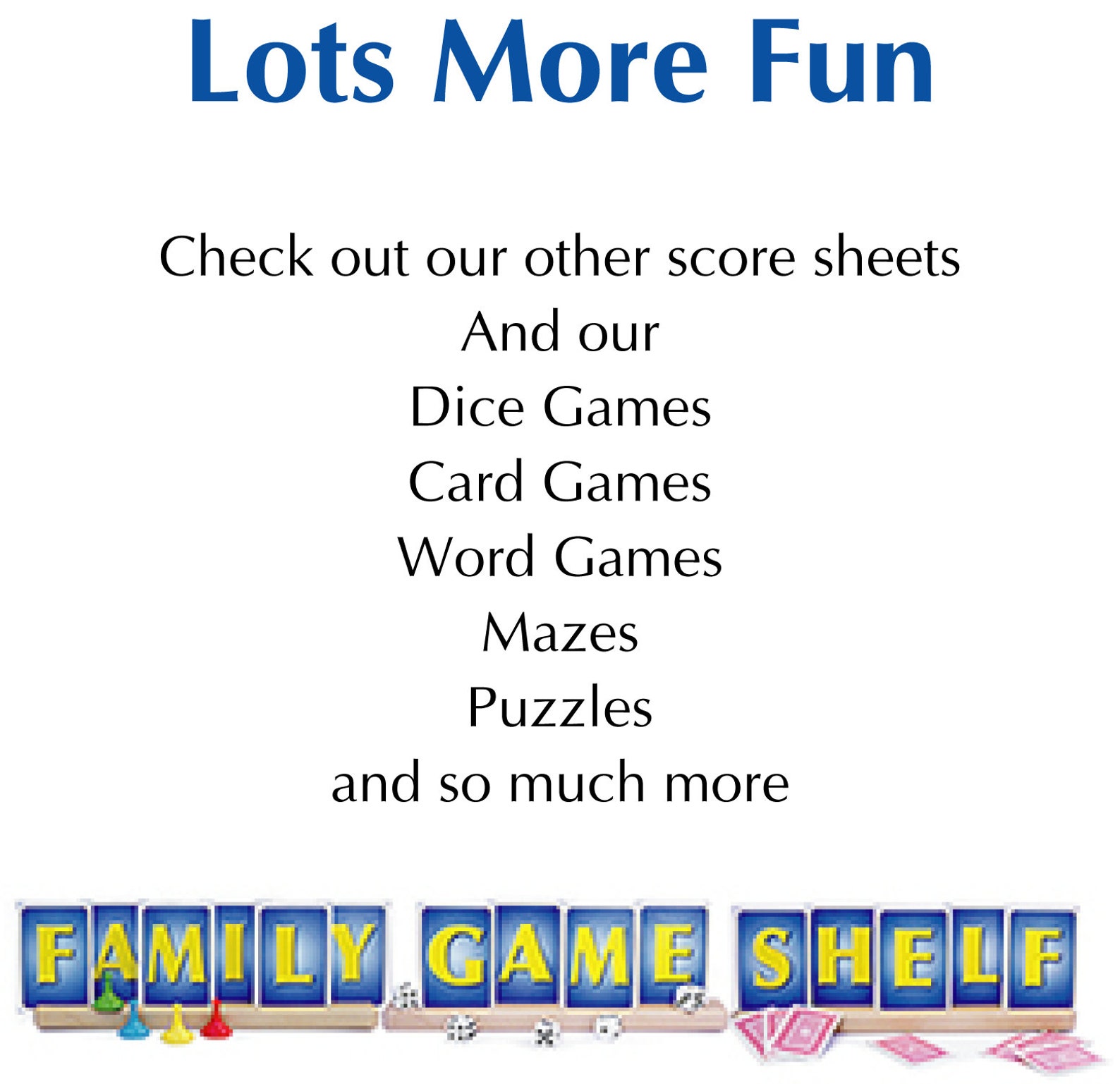 Printable Rules And Score Sheet For The Dice Game 10 000 For Easy 