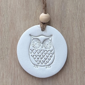 Handmade Owl Clay Diffuser & Essential Oil Gift Set, Car Freshener, Essential Oil Aromatherapy