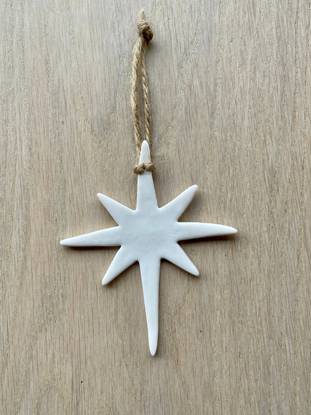 Scandi Clay Star, Tree Ornaments, Wall Hanging, Scandi Christmas Decor ...