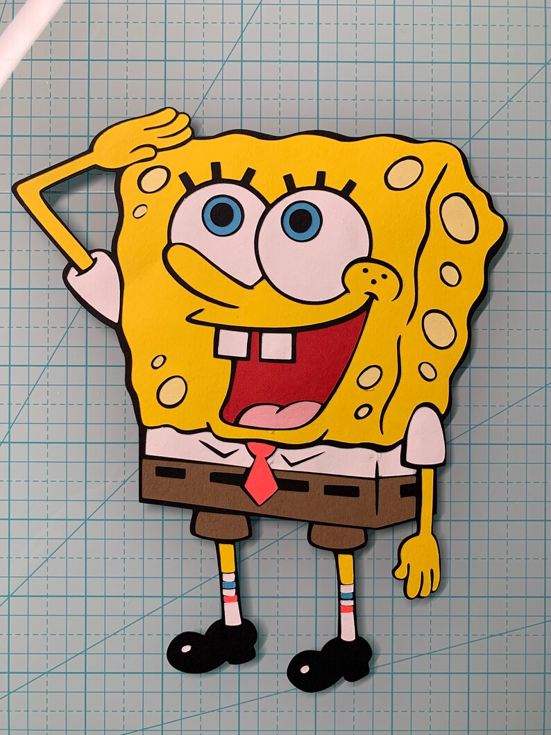 Spongebob Squarepants Die Cutouts Etsy