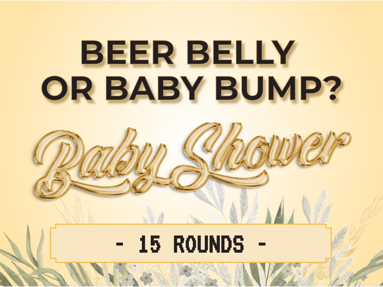 Beer Belly or Baby Bump A Fun Powerpoint Quiz Game for Your Etsy