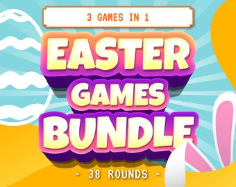 Easter Game Bundle | Family Game Night | Teen Easter Game | Easter Group Game | Easter Activities | Easter Powerpoint Games