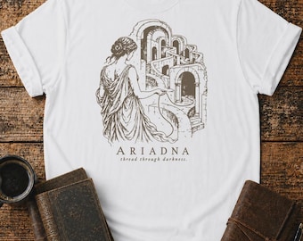 Ariadne Labyrinth Shirt - Thread Through Darkness Greek Mythology T-Shirt