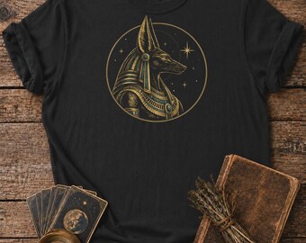 Ancient Egyptian Jackal God Shirt - Egyptian Mythology Deity T-Shirt
