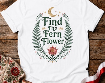 Kupala Night Shirt - Find the Fern Flower Tee - Slavic Folk Pagan Midsummer Design - Kupala Night Unisex T-Shirt
