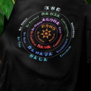 Huna Principles Circle | Hawaiian Wisdom Teachings | Unisex Softstyle Gildan T Shirt