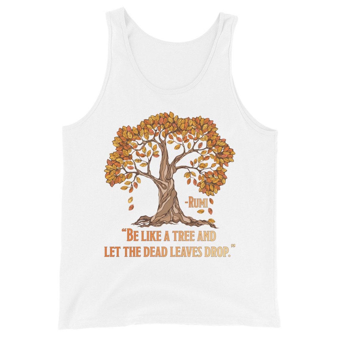 Rumi's Quotes be Like a Tree Let the Dead Leaves - Etsy