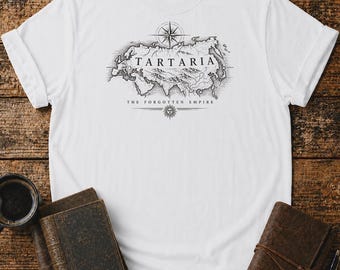 Tartaria Map Shirt - Forgotten Empire Tee - Alternative History Gift - Old World Unisex T-Shirt