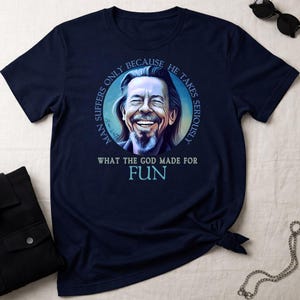 T-shirt con citazione di Alan Watts | Maglietta con saggezza filosofica | Maglietta con umorismo spirituale | Maglietta zen e illuminazione | T-shirt unisex Gildan