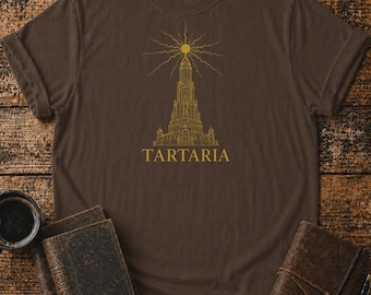 Tartaria Energy Tower Shirt - Old World Architecture Tee - Alternative History Gift - Lost Empire Unisex T-Shirt