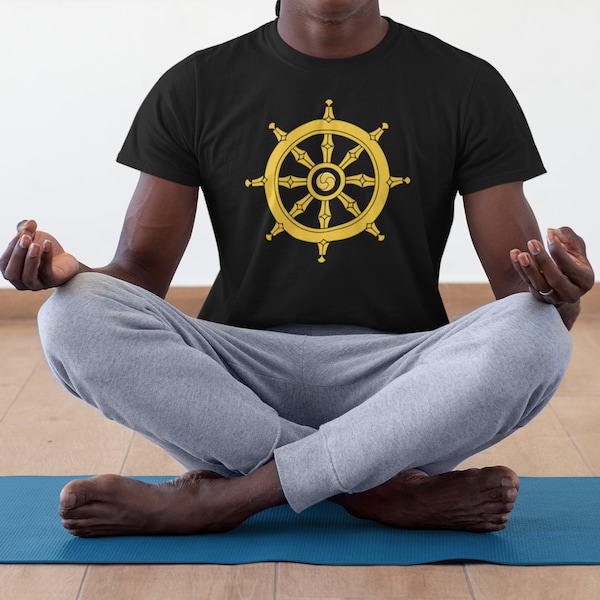 Dharma Wheel Buddhist Symbols Short-Sleeve Unisex T-Shirt