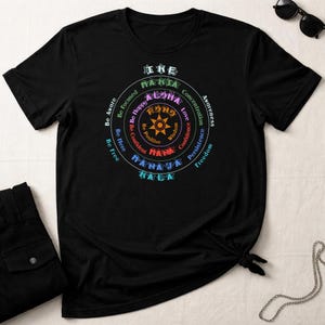 Huna Principes Cirkel | Hawaiiaanse Wijsheidsleringen | Unisex Softstyle Gildan T-shirt
