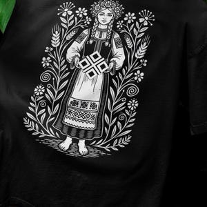 T-shirt Officiel VOLKOLAK - Pagan Folk Metal, Taille L, Noir, Neuf Sans étiquettes