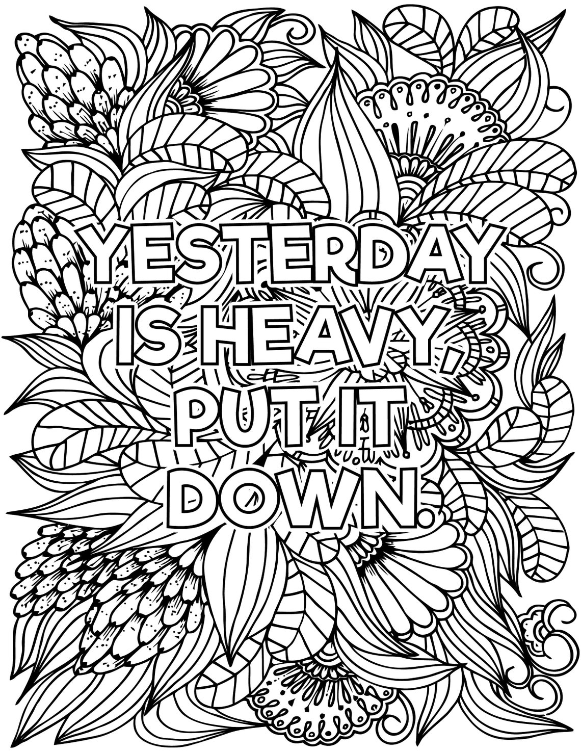 Mental Health Coloring Pages Printable