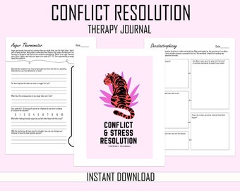 Journal de thérapie de résolution des conflits et du stress : création de nouvelles croyances fondamentales, santé mentale, comportement cognitif, estime de soi, téléchargement immédiat