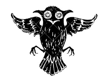 Sublimation PNG Owl Halloween Stamp Clip Art Vintage Halloween Digital Download Commercial Use