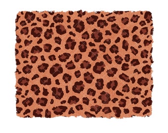Sublimation PNG Background Leopard Animal Print in Brown Digital Download Commercial Use