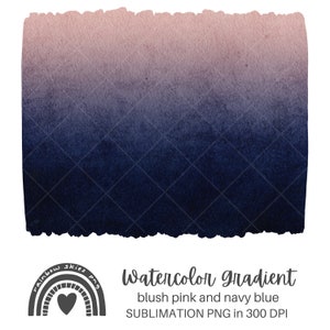 Sublimation PNG Background Blush Pink and Navy Blue Gradient Digital Download Commercial Use
