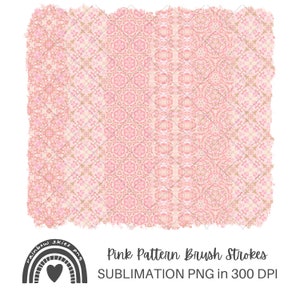 Sublimatie PNG achtergrond petite roze print borstelstreken lente zomer baby meisjes moederdag digitale download commercieel gebruik