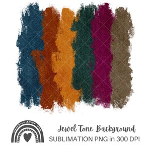 May include: Abstract background with vertical stripes in shades of teal, orange, brown, green, and burgundy. The background is a digital download for sublimation projects.
