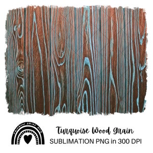 Sublimation PNG Background Turquoise Wood Grain Spring Summer Fall Digital Download Commercial Use