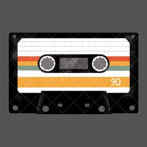 Sublimation PNG Cassette Tape Retro Colors Boho Groovy Vintage - Etsy