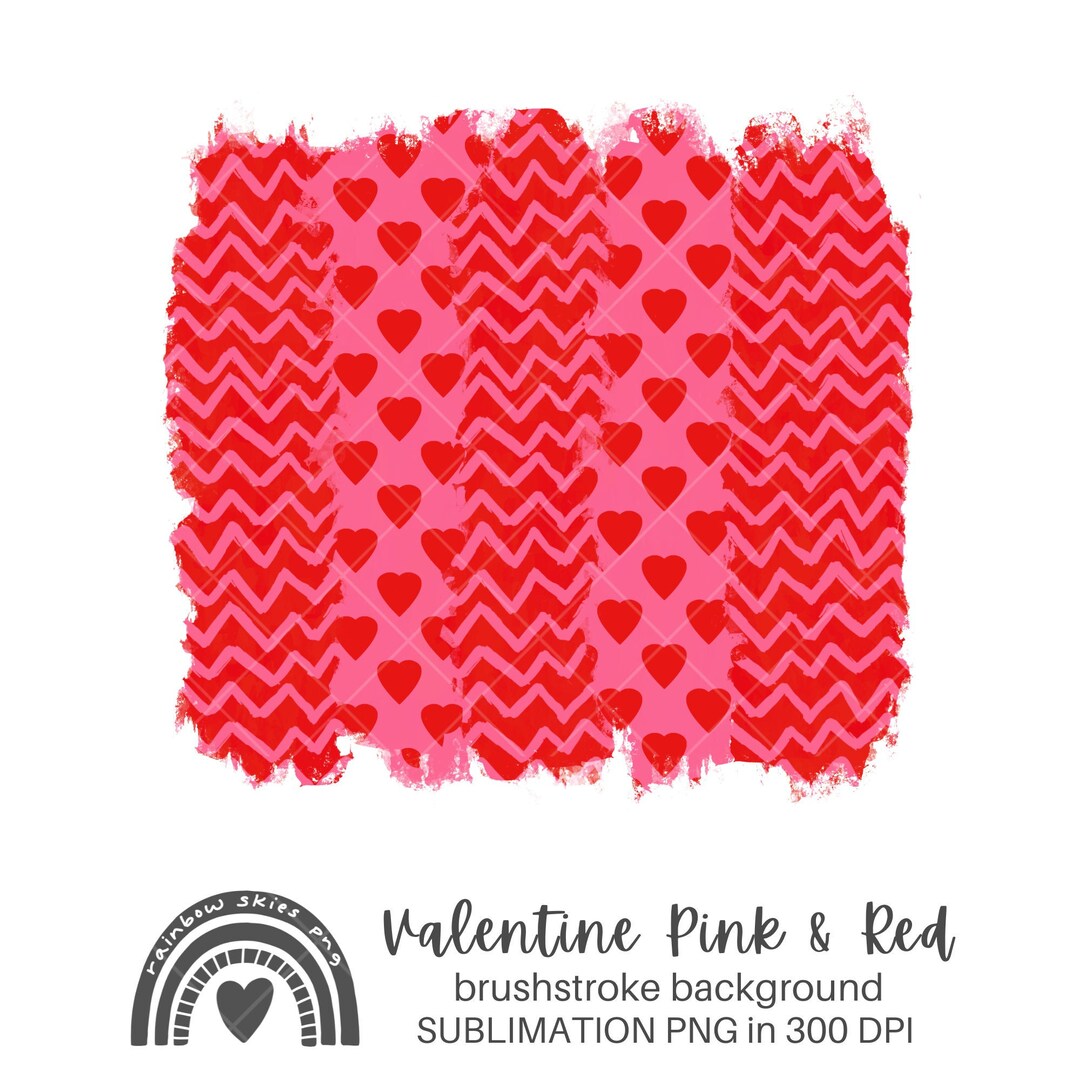 Valentine Background Red and Pink Sublimation PNG | Valentines Day ...
