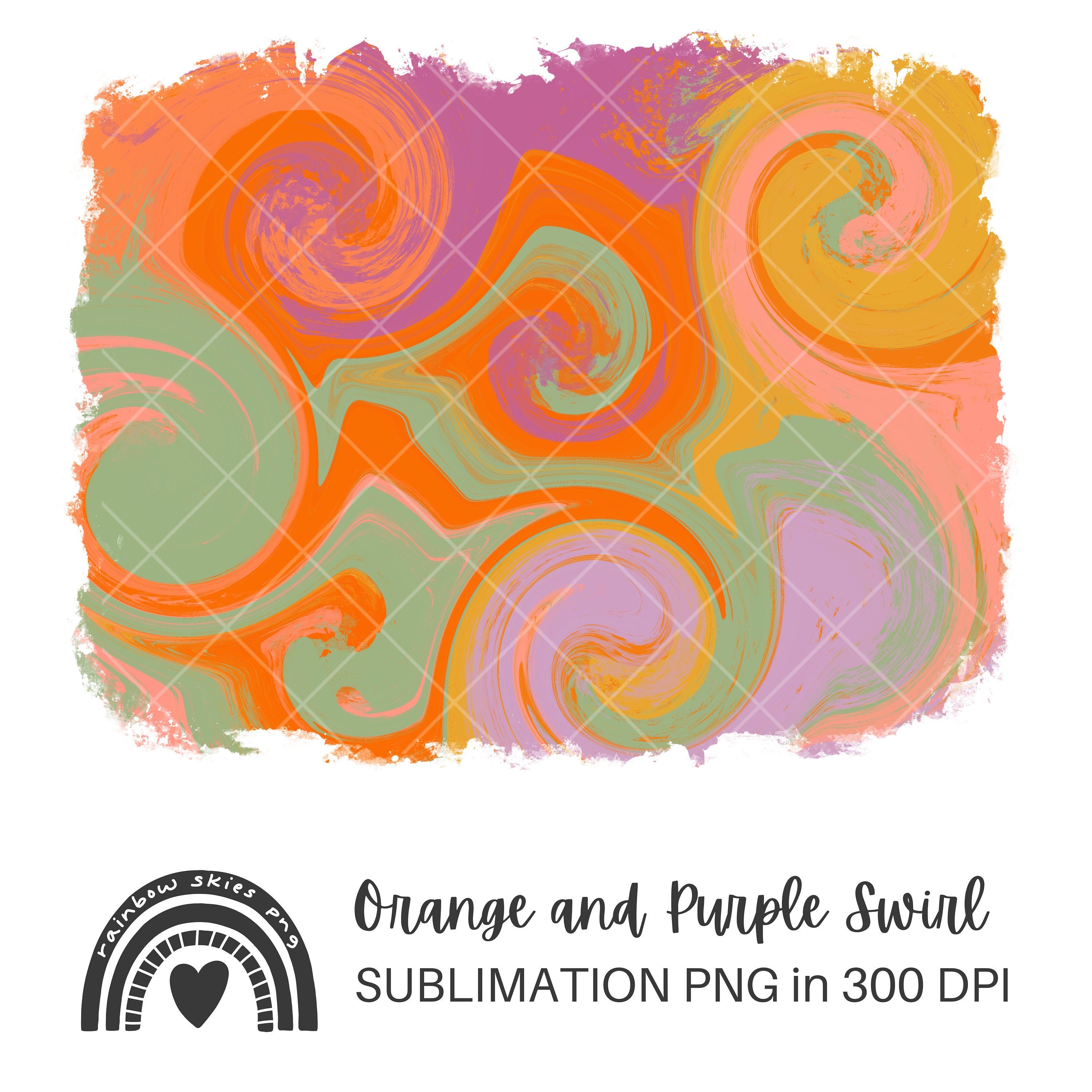 Sublimation PNG Hintergrund Orange senfgelb lila Wirbel Hintergrund  Frühling Sommer Herbst Digitaler Download kommerzielle Nutzung - Etsy  Schweiz, image size:3000x3000