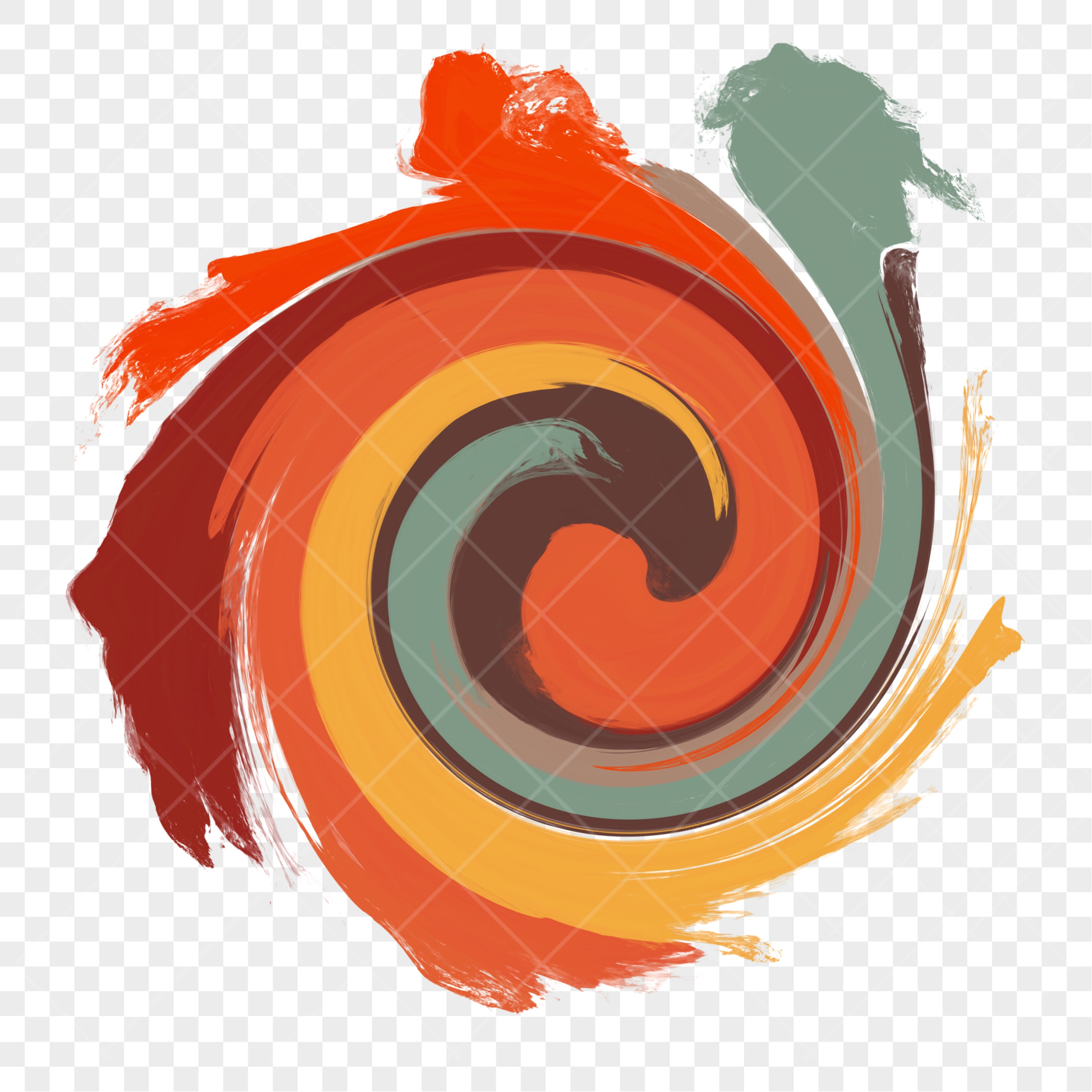 Fall Color Swirls Fall Color Spin PNG: Abstract Swirl, Retro Design (digital Download) - Etsy