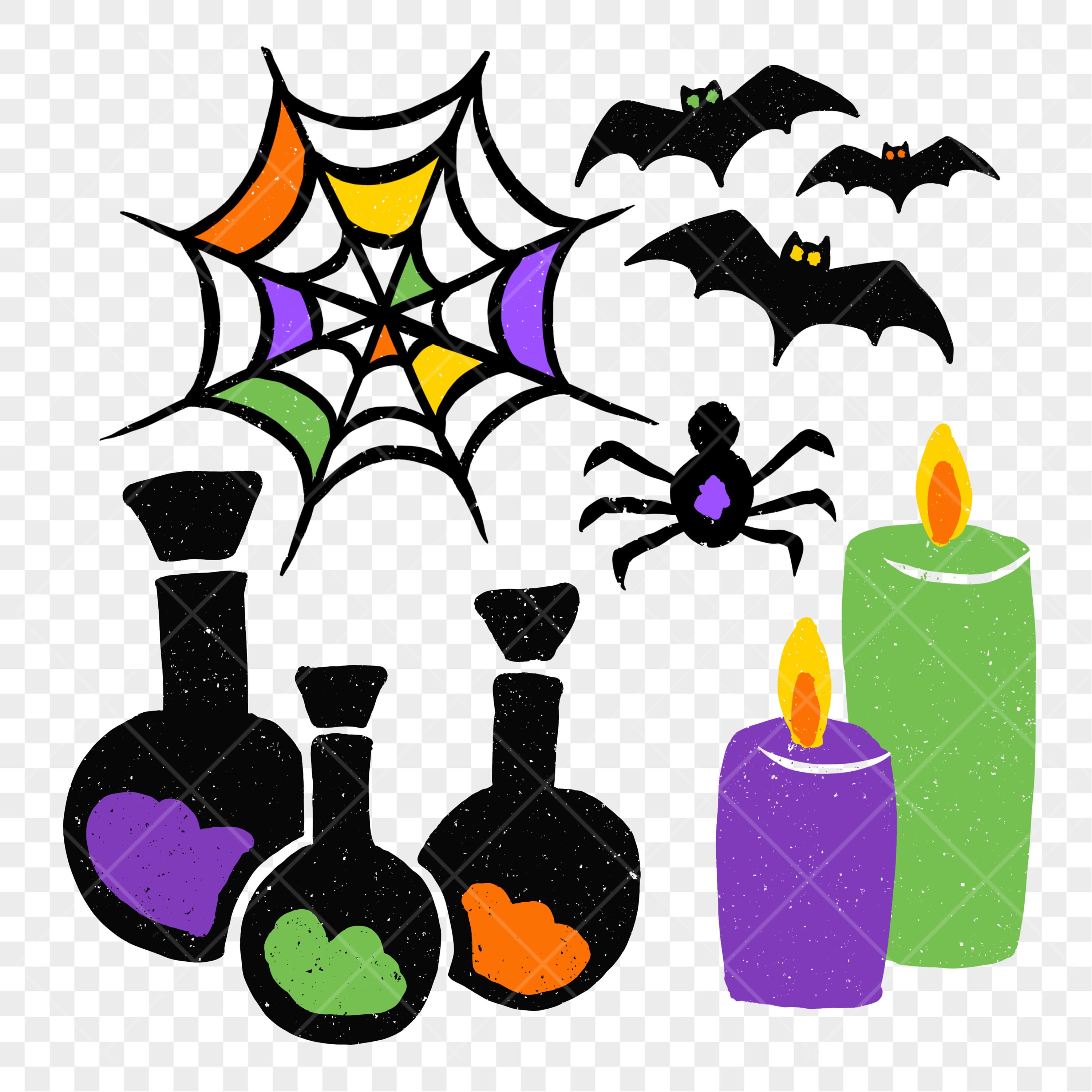 Halloween Sublimation PNG Spider Laboratory Digital Download Commercial ...