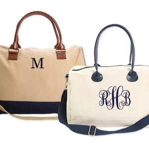 Embroided Personalized, Canvas Travel Bag