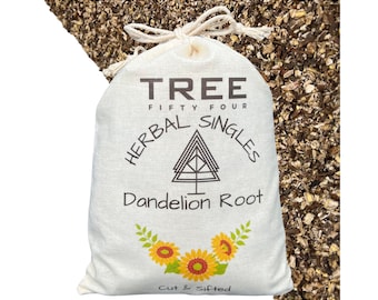 Dandelion Root In Double Drawstring Sachet, Organic, Loose