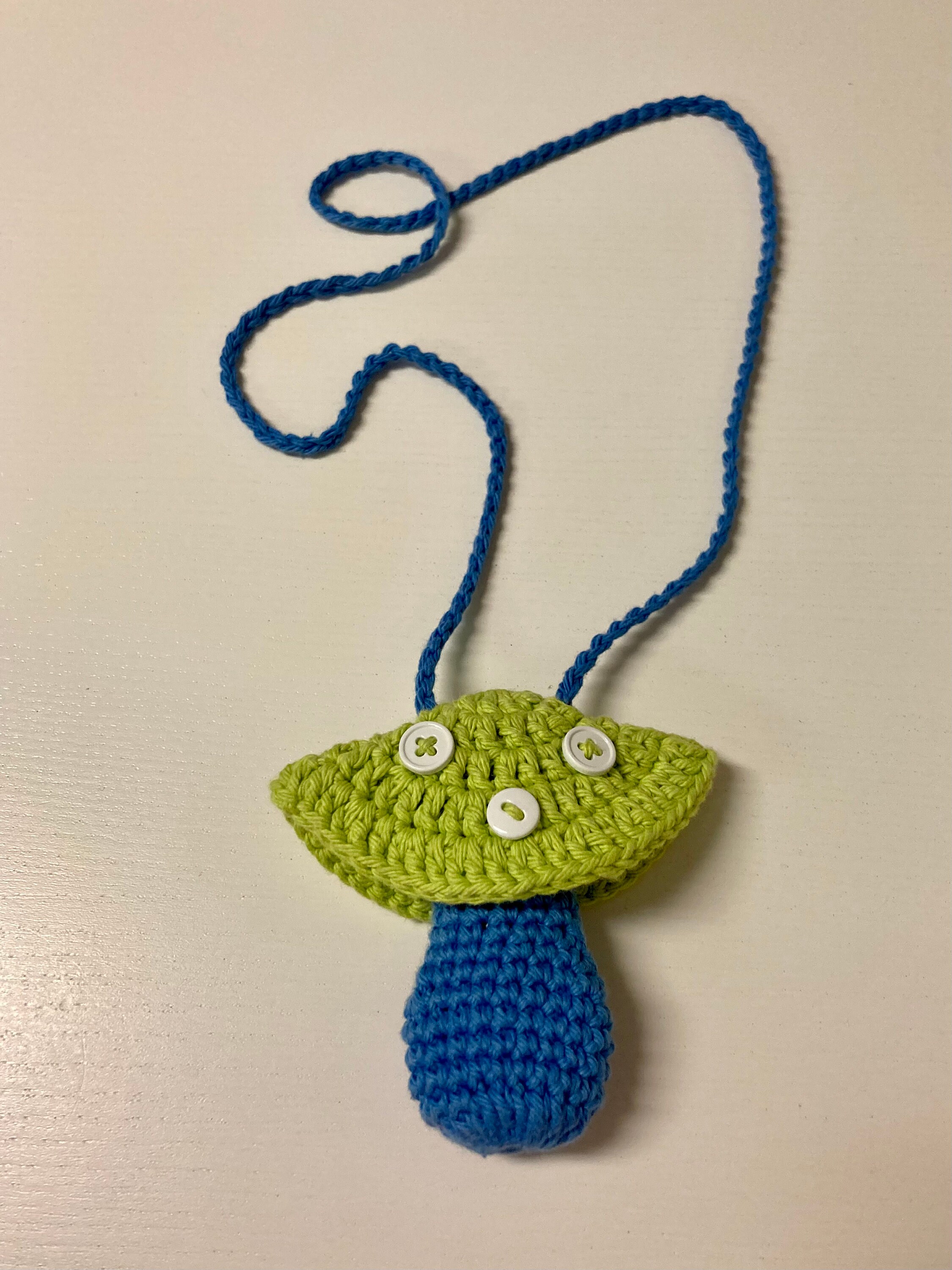 Mushroom Lighter Holder Crochet Stash Necklace Etsy