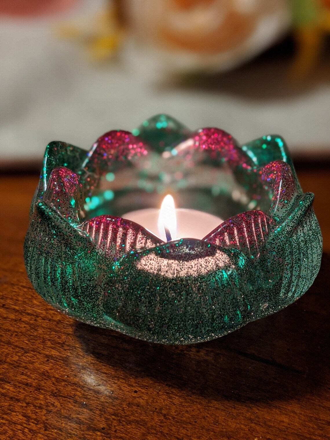 Handmade Lotus Shaped Candle Holder Etsy