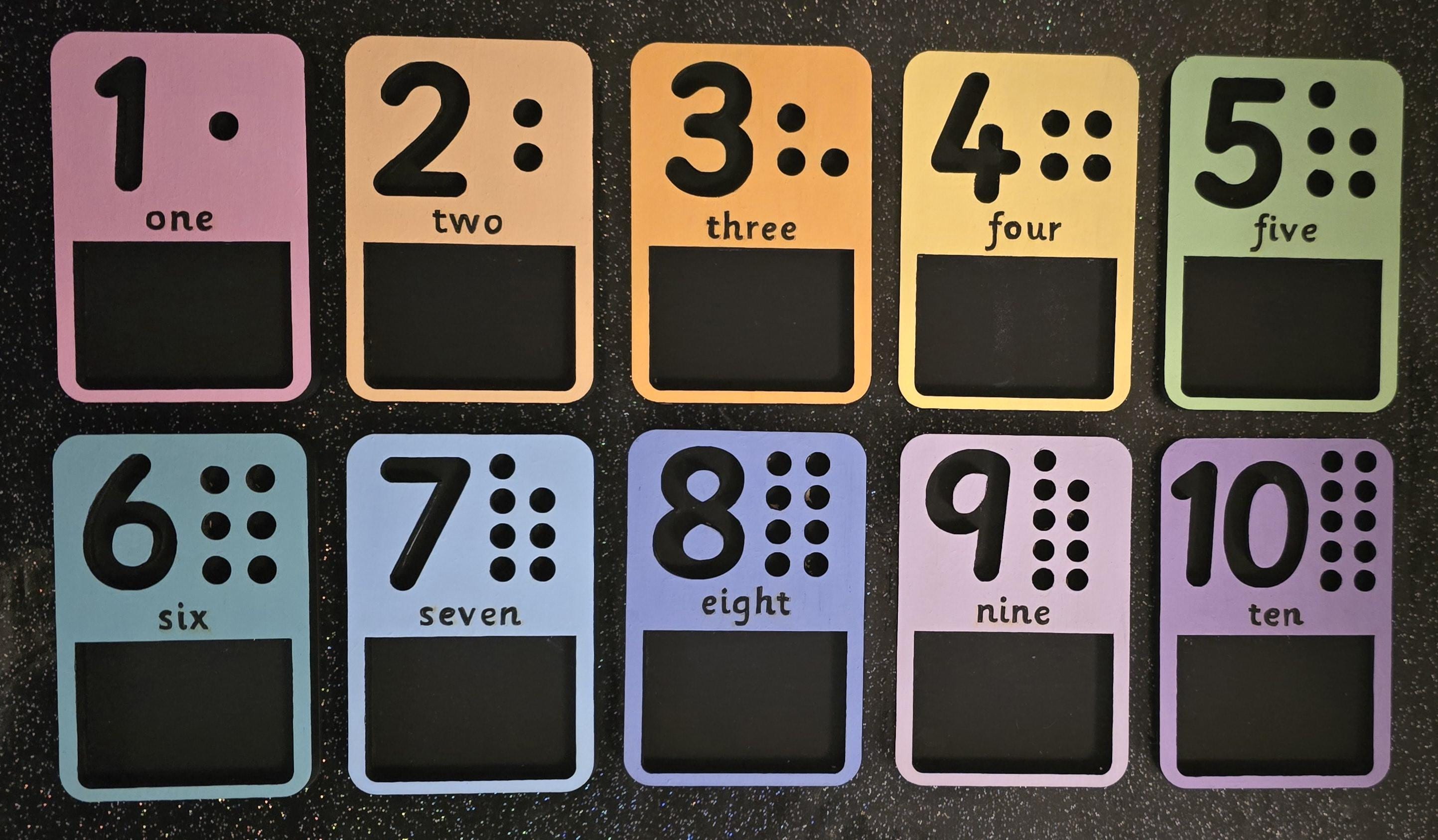 Number Trays 1-10 - Etsy