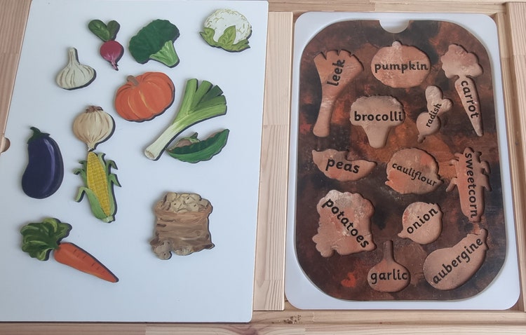 Learn about fruit and vegetables puzzle - Learning & School