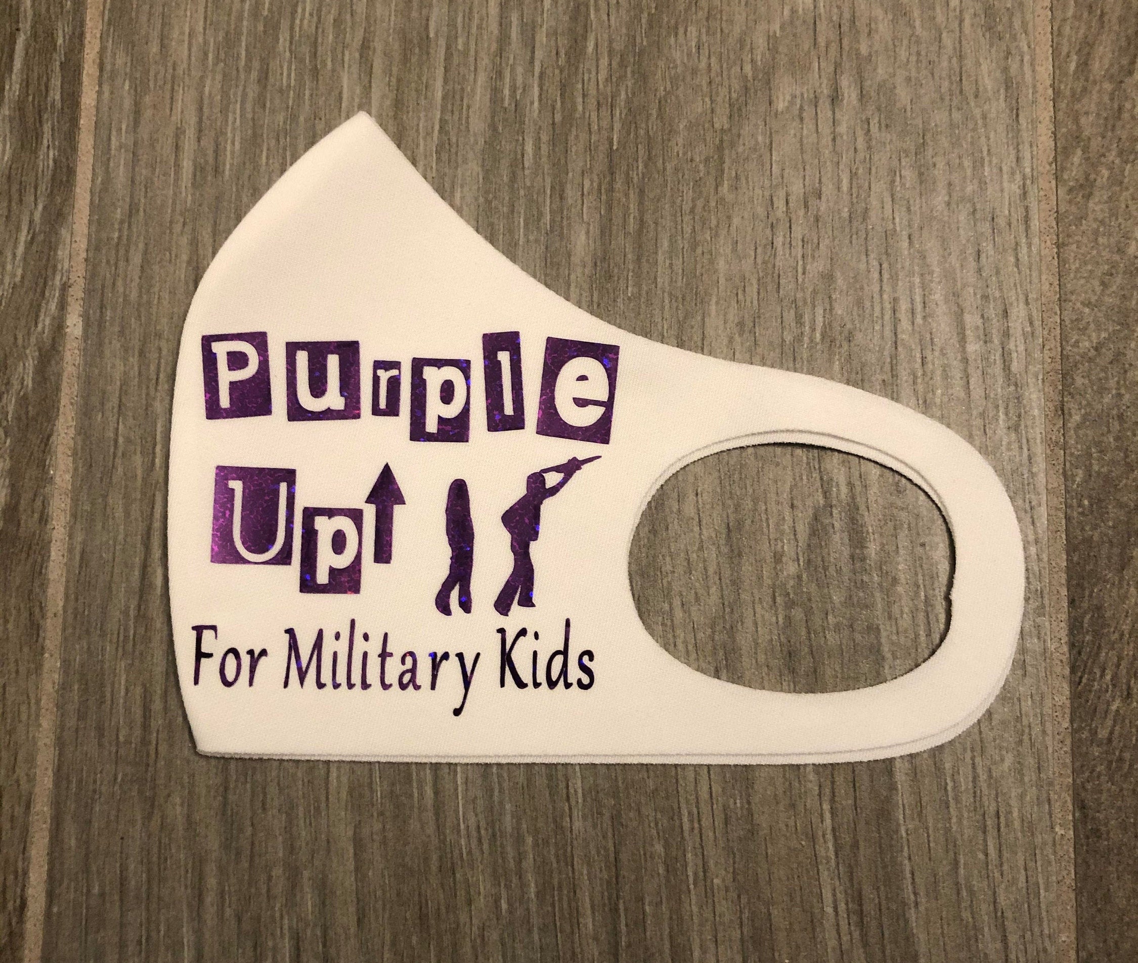 Purple up Day Mask for Month of the Military Child Purple up Etsy UK