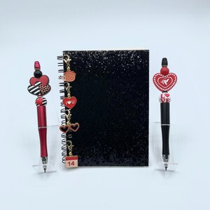 Love & Friendship Enamel Charms: Valentine Badge Reel, Planner Charm