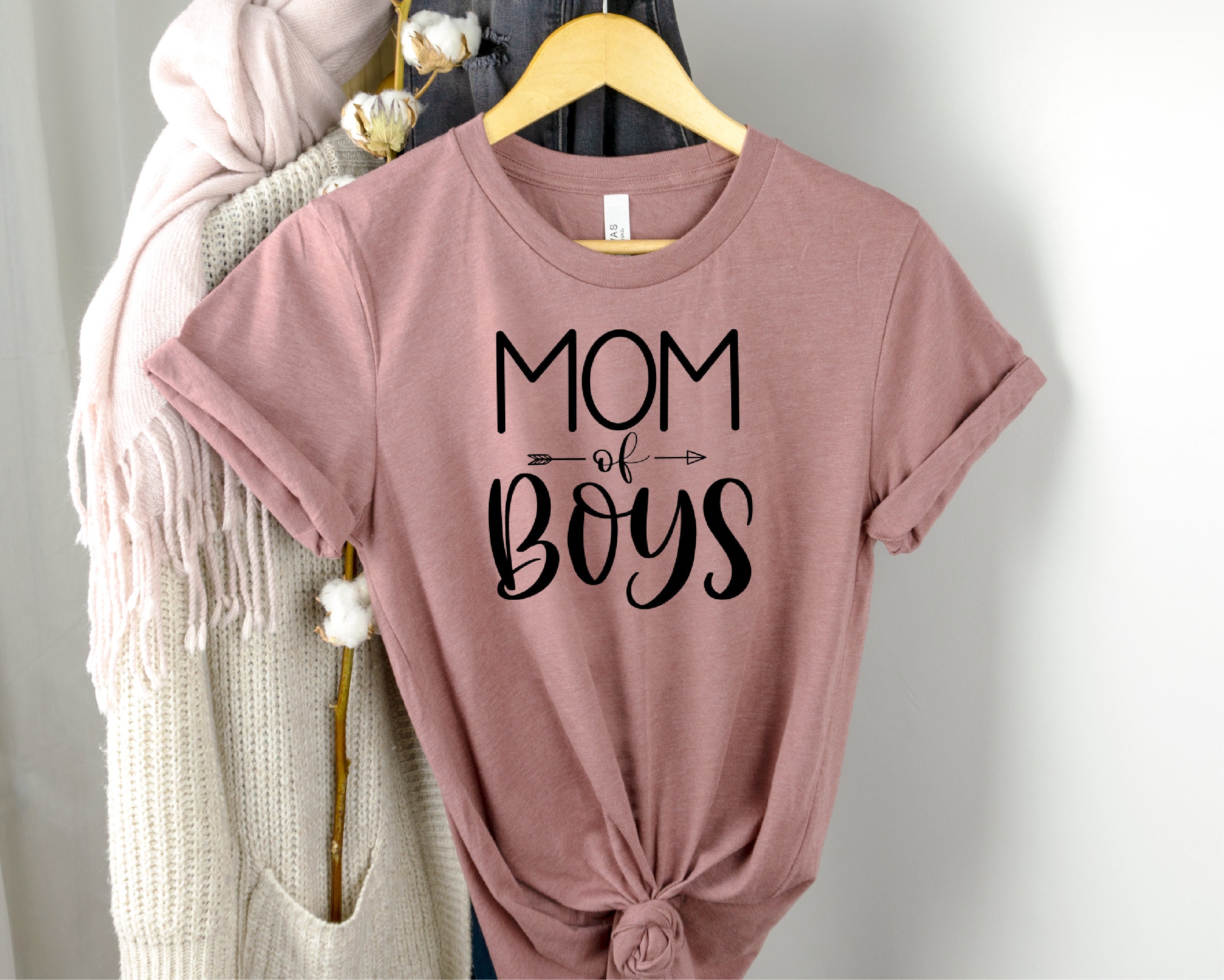 Mom of Boys Tshirt Boys Mom Tshirt Boys Mom Shirt Mother Etsy