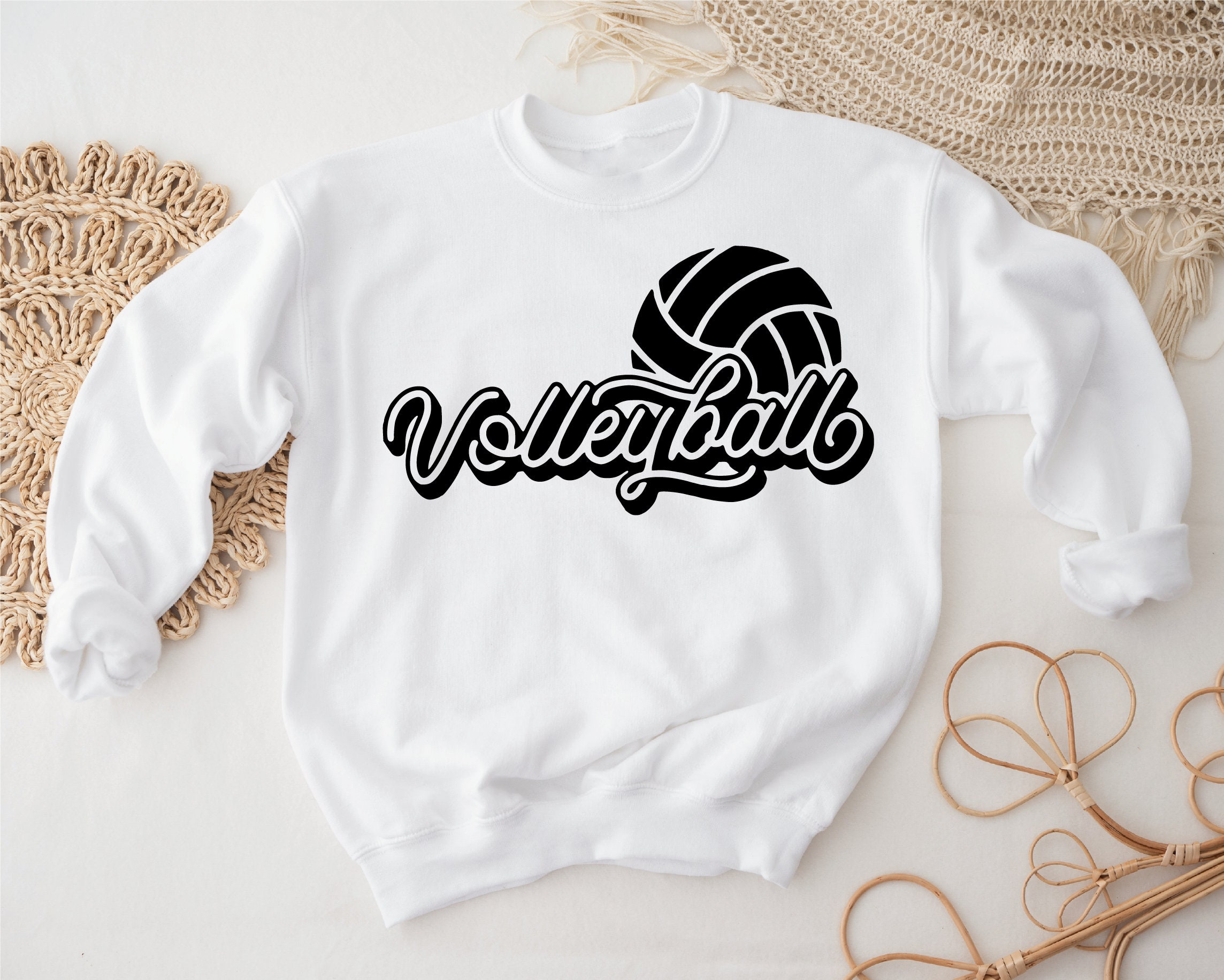 Volleyball Team Sweatshirt Volleyball Sweater Volleyball Mom - Etsy