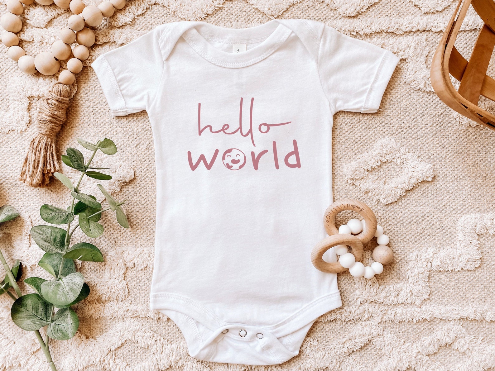 Hello World Onesie Baby Boy clothes Baby Girl Baby Clothing | Etsy
