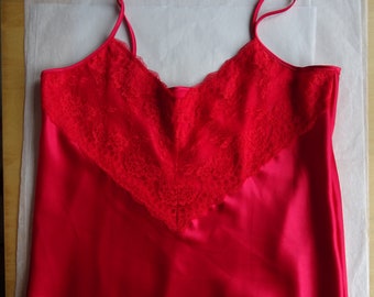 Red Satin Camisole