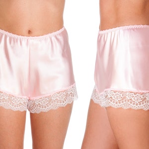 Blush Pink Satin French Knickers