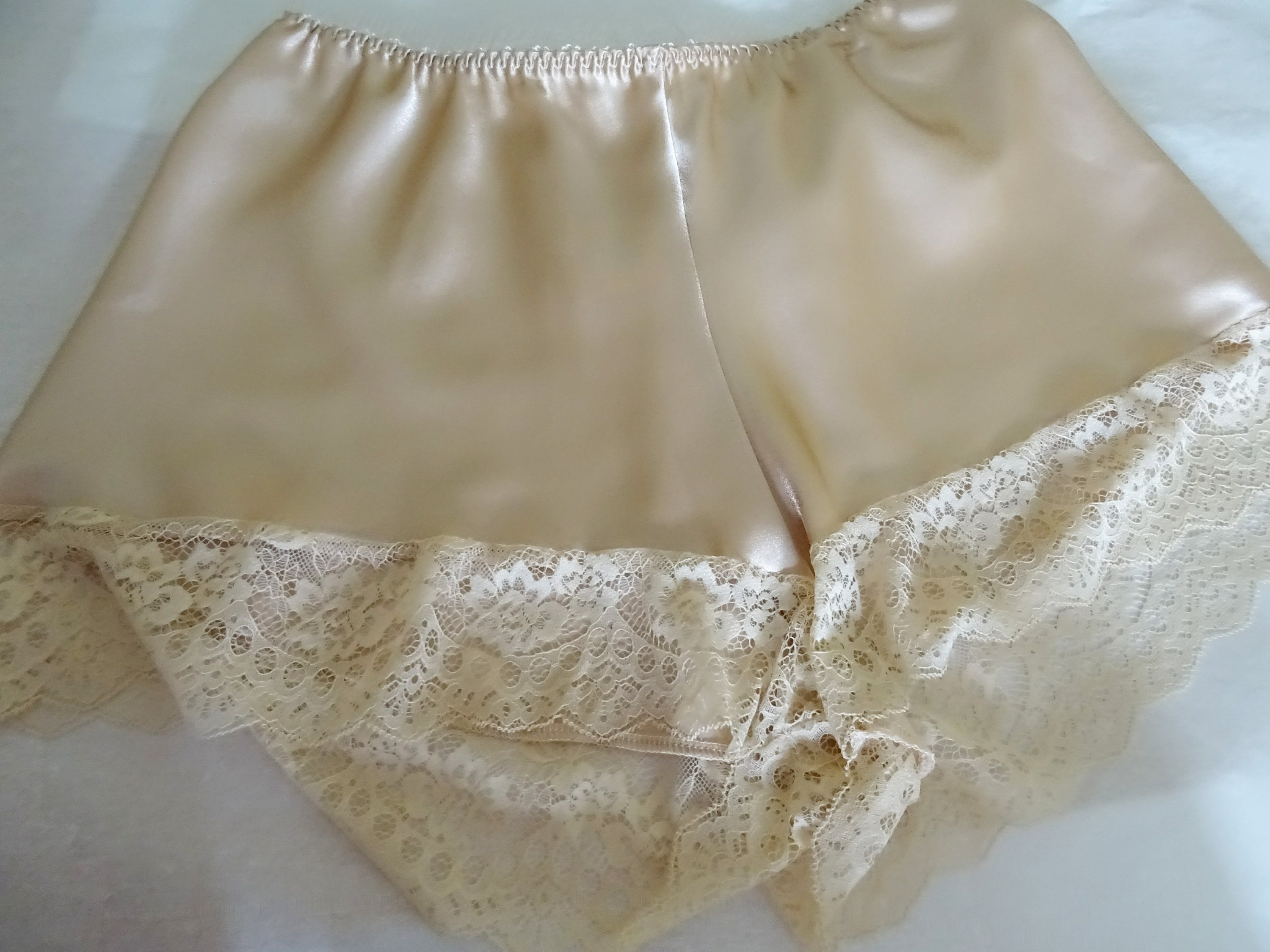 Gold Satin French Knickers Etsy