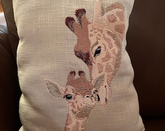 Giraffe Accent Pillow