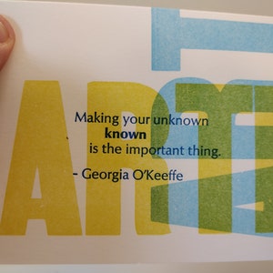 Citação do Artista: O'Keeffe